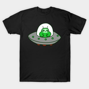 Alien UFO Sloth T-Shirt